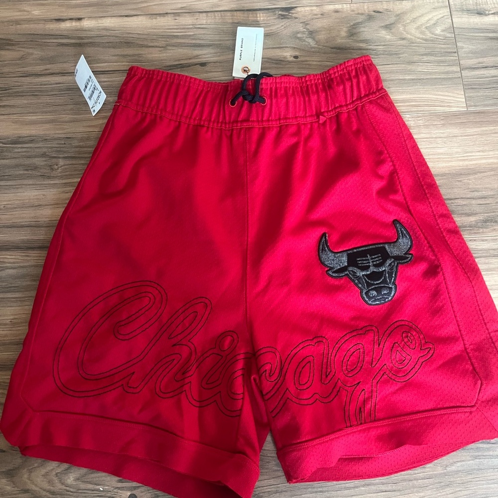 Chicago Bulls purple shorts